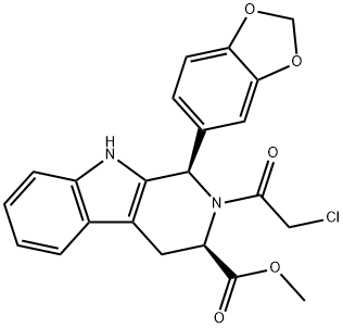 (1R,3R)-METIL-1,2,3,4-TETRAHIDRO-2-CLOROACETIL-1-(3,4-METILENDIOXIFENIL)-9H-PIRIDO[3,4-B]INDOL-3-CARBOXILATO