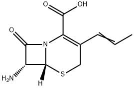 Ácido (6R,7R)-7-amino-8-oxo-3-(1-propenil)-5-tia-1-azabiciclo[4.2.0]oct-2-eno-2-carboxílico