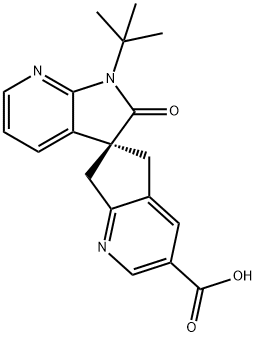 (S)-1'-(terc-butil)-2'-oxo-1',2',5,7-tetrahidroespiro[ciclopenta[b]piridina-6,3'-pirrolo[2,3-b]piridina ]ácido-3-carboxílico