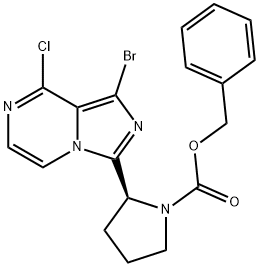 2-(1-bromo-8-cloroimidazo[1,5-a]pirazin-3-il)pirrolidina-1-carboxilato de (S)-bencilo
