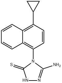 3H-1,2,4-Triazol-3-tiona, 5-amino-4-(4-ciclopropil-1-naftalenil)-2,4-dihidro