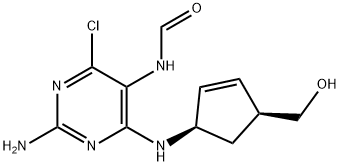 N-[2-Amino-4-cloro-6-[[(1R,4S)-4-(hidroximetil)-2-ciclopenten-1-il]amino]-5-pirimidinil]formamida
